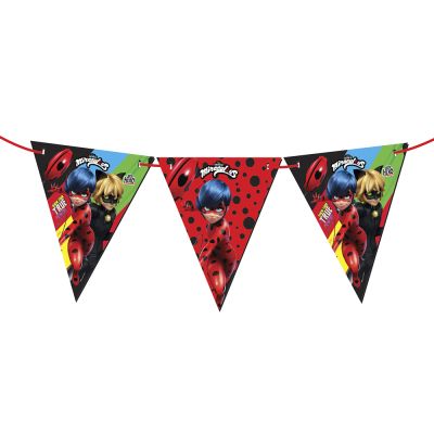 Miraculous Super Heroez Triangle Flag Banner - 2