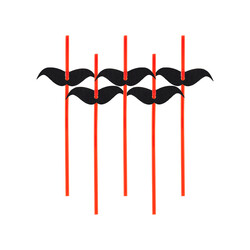 Mustache Straws - 