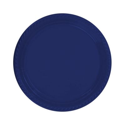 Navy Blue Plastic Plates - 1