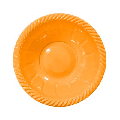 Orange Plastic Bowl - 1