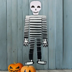 Paper Halloween Skeleton Decoration - 1