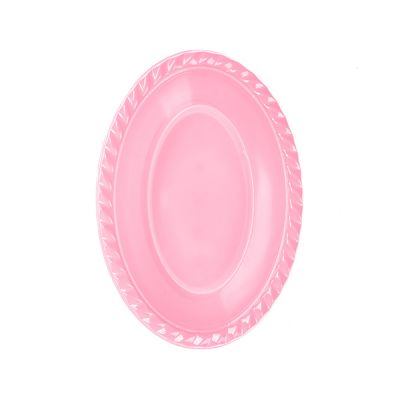 Pembe Plastik Oval Kase - 1