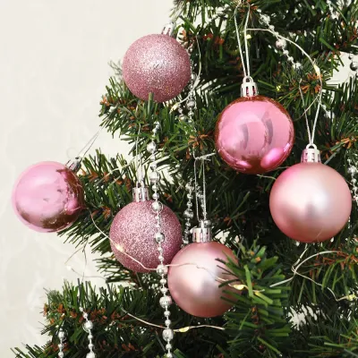 Pink Ball Ornaments - 1