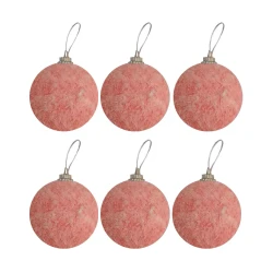 Pink Christmas Ball Ornaments - 2