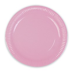 Pink Pastel Paper Plates - Kikajoy