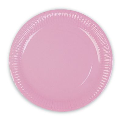 Pink Pastel Paper Plates - 1