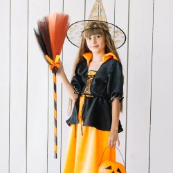 Plastic Witch's Broom - 1