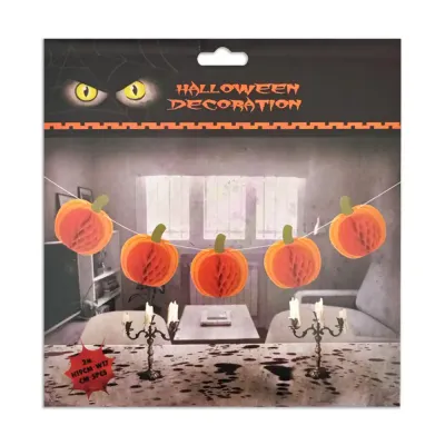 Pumpkin Paper Garland Decorations - 1