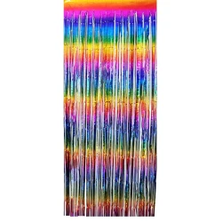 Rainbow Foil Fringe Curtain - 2