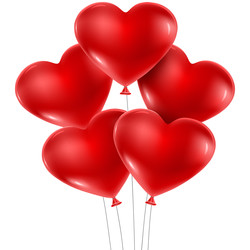 Red Heart Latex Balloon - 2