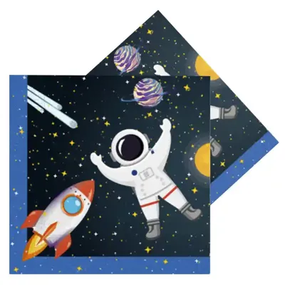 Rocket Space Paper Napkins - 2