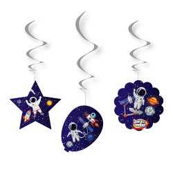 Rocket Space Paper Swirl Decoration - 2