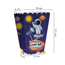 Rocket Space Popcorn Boxes - 2