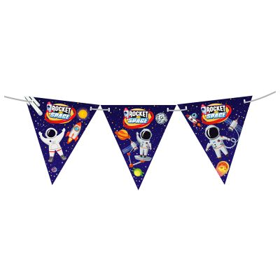 Rocket Space Triangle Flag Banner - 2