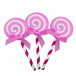 Round Lollipop Cake Toppers - 