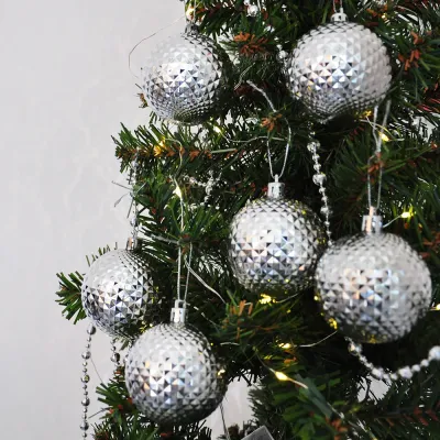 Silver Matte Ball Ornaments - 1