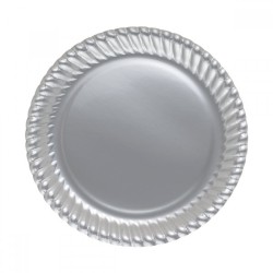 Silver Paper Plates - Kikajoy