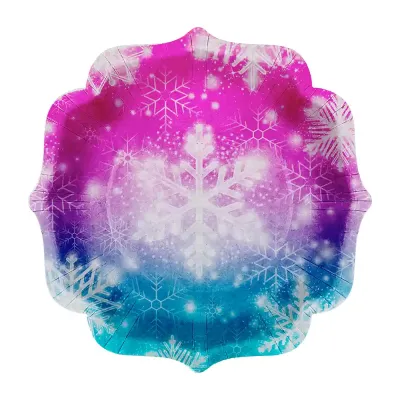 Snowflakes Paper Plates - 1