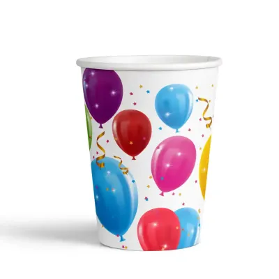 Sparkling Balloons Paper Cups - 1