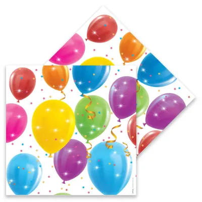 Sparkling Balloons Paper Napkins - 1