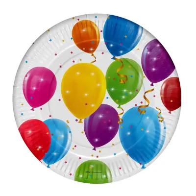 Sparkling Balloons Paper Plates - 1