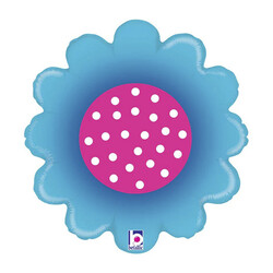 Spring Flower Blue Grabo Folyo Balon 18