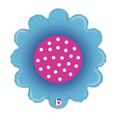 Spring Flower Blue Grabo Folyo Balon 18