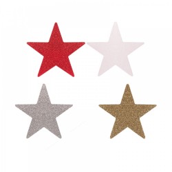 Star Styrofoam Ornament- 4pcs - 2