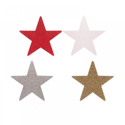 Star Styrofoam Ornament- 4pcs - 2