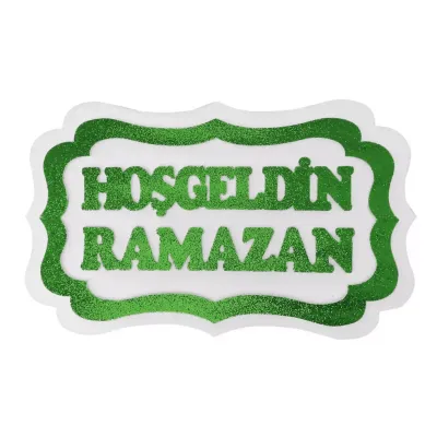 Hoşgeldin Ramazan Strafor Süs 30x47 cm - 3