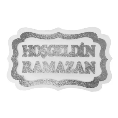 Hoşgeldin Ramazan Strafor Süs 30x47 cm - 4