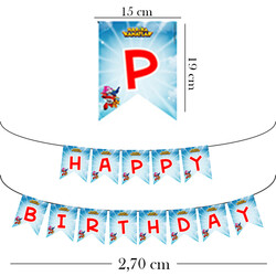 Super Wings Happy Birthday Paper Letter Banner - 2