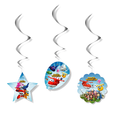 Super Wings Paper Swirl Decoration - 2