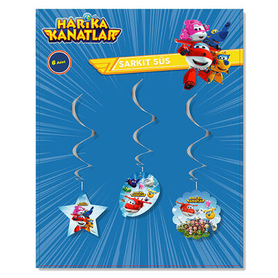 Super Wings Paper Swirl Decoration - 1