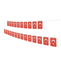 Turkish Flag Garland - Moon Star - 3