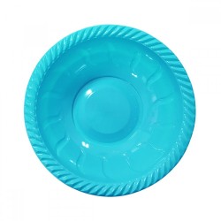 Turquoise Plastic Bowl - Kikajoy