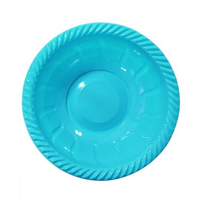 Turquoise Plastic Bowl - 1