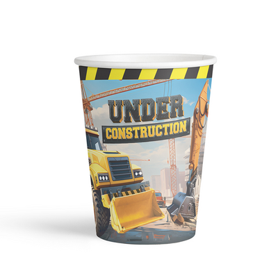 Under Construction Paper Cups - 1