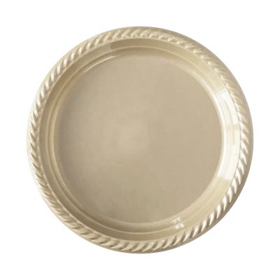 Vanilla Cream Plastic Plates - 1