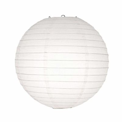 White Chinese Paper Lantern 25 cm - 1