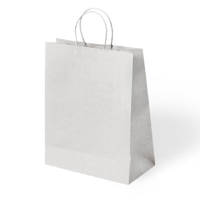 White Paper Bags with Twisted Handles - 32x14x24cm - 1