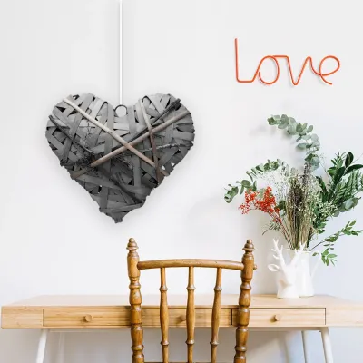 Wicker Heart Decoration - 1