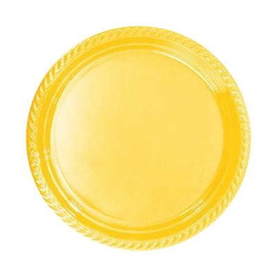 Yellow Plastic Plates - 1